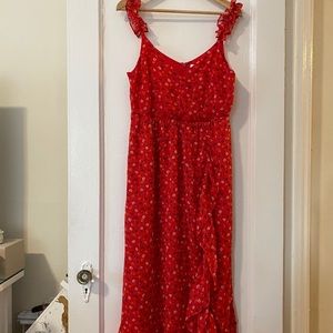 Madewell faux wrap maxi dress